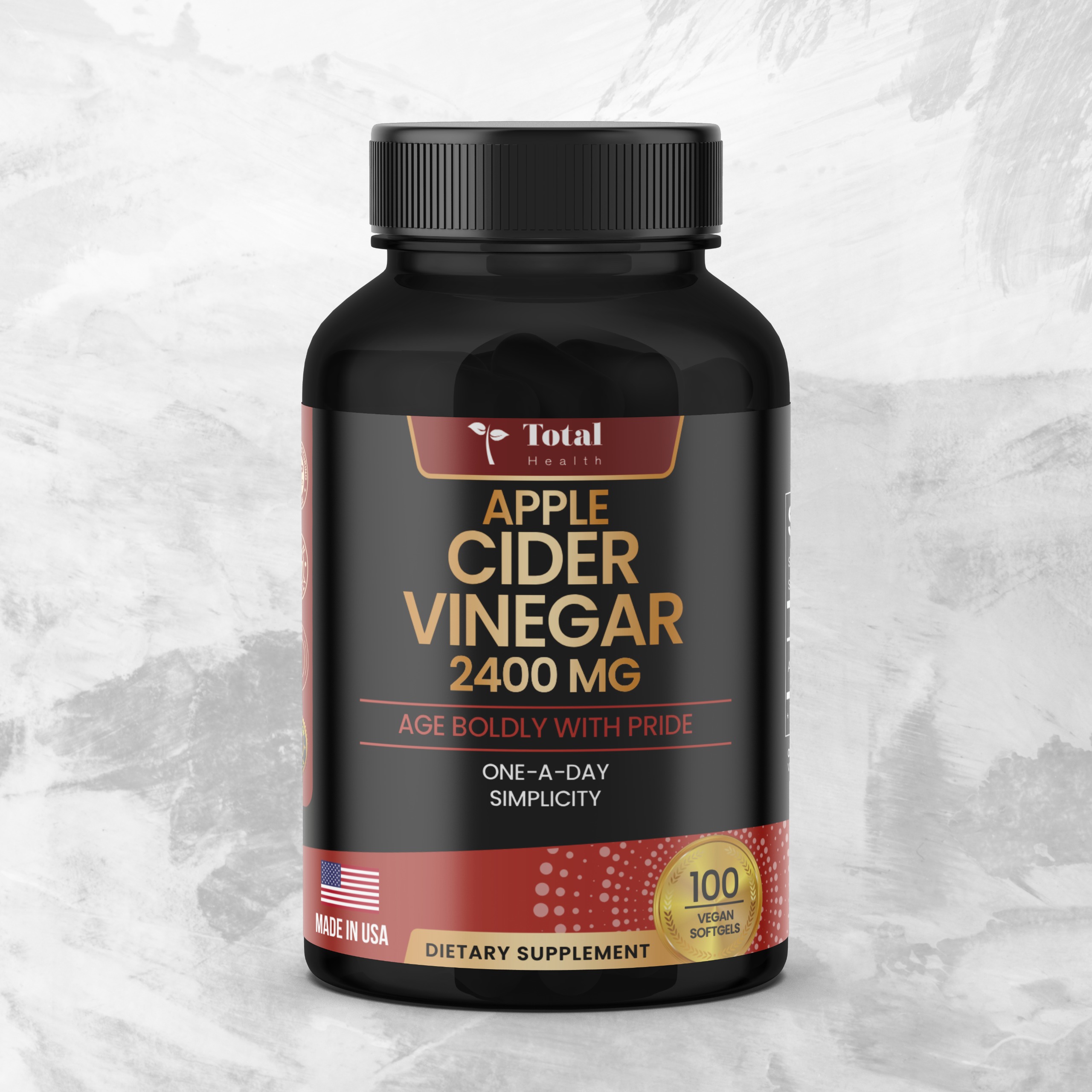 Vinagre de manzana 2400 mg en sofgels